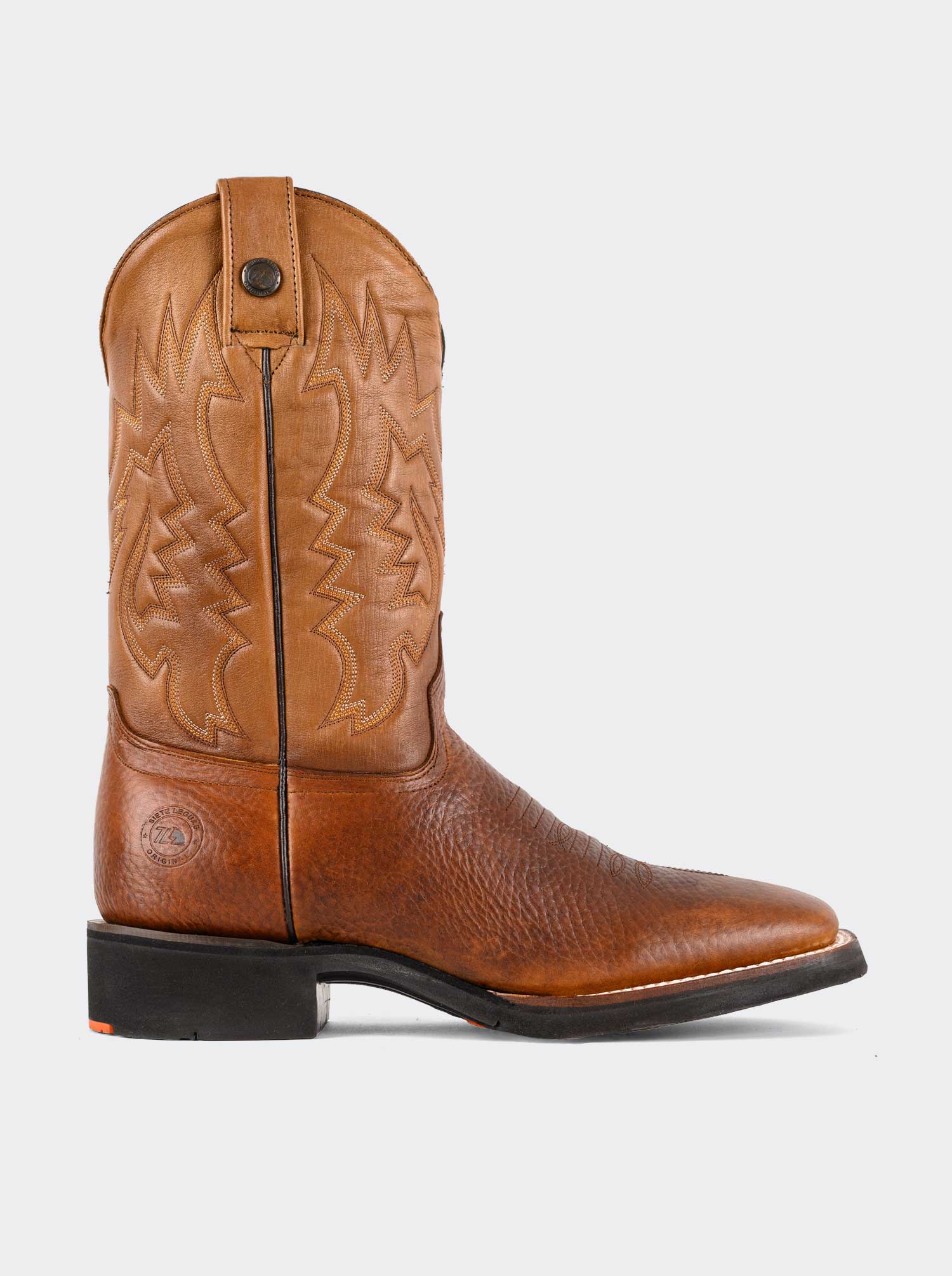 Light Rodeo Work Boot in Bull Fight Ocher Style 1545