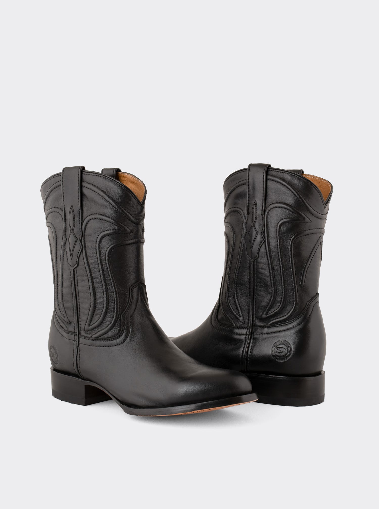 Bota Roper con Suela de Cuero Borrego Negro Estilo 1005