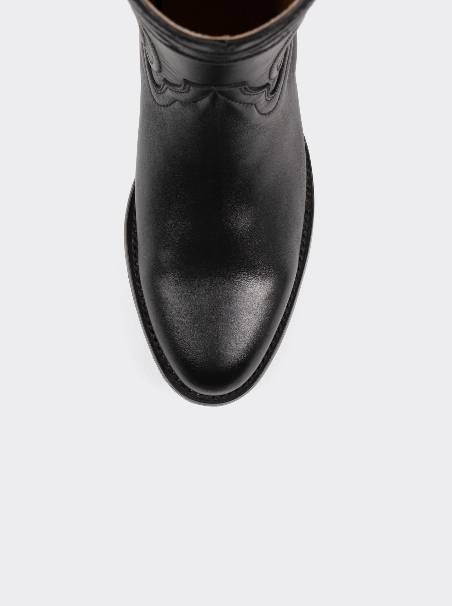 Bota Roper con Suela de Cuero Borrego Negro Estilo 1005
