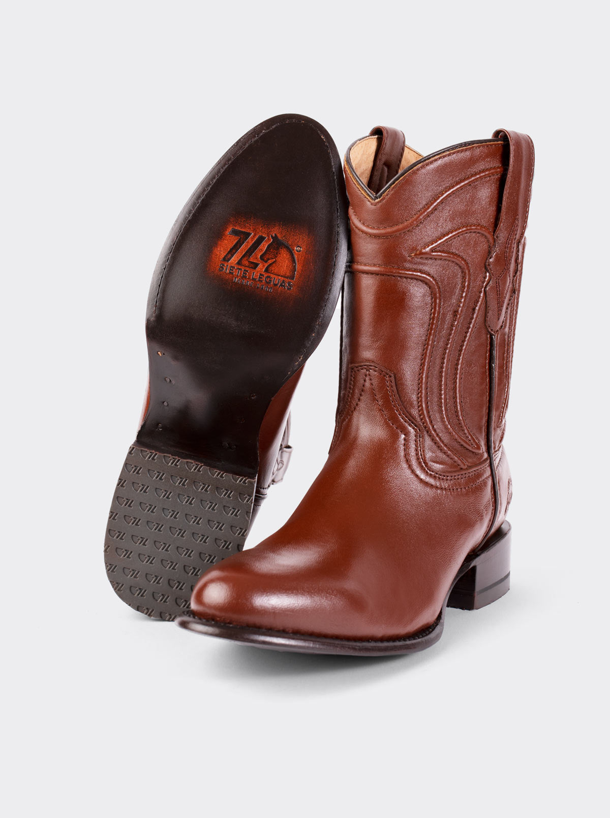 Bota Roper con Suela de Cuero Borrego Café Estilo 1005