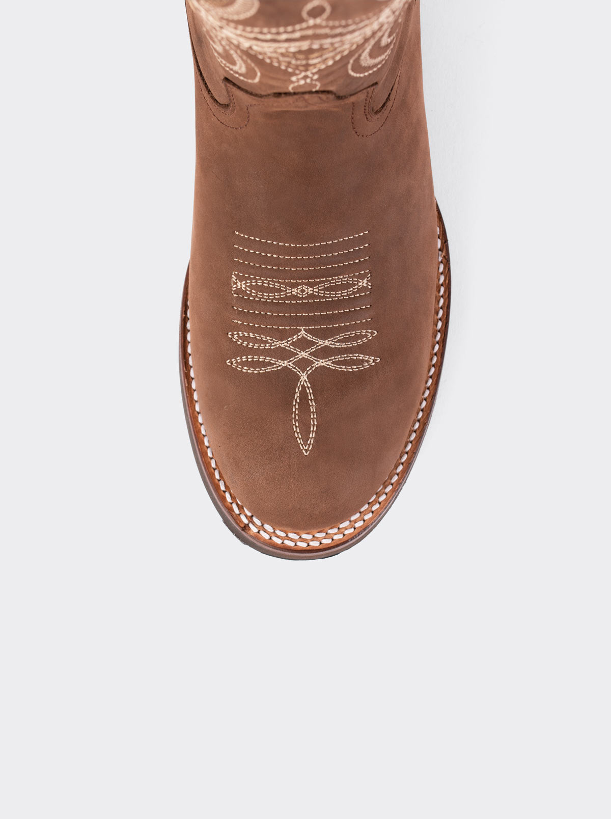 Bota Rodeo Oval con Suela Ligera para Trabajo Crazy Cafe 1546