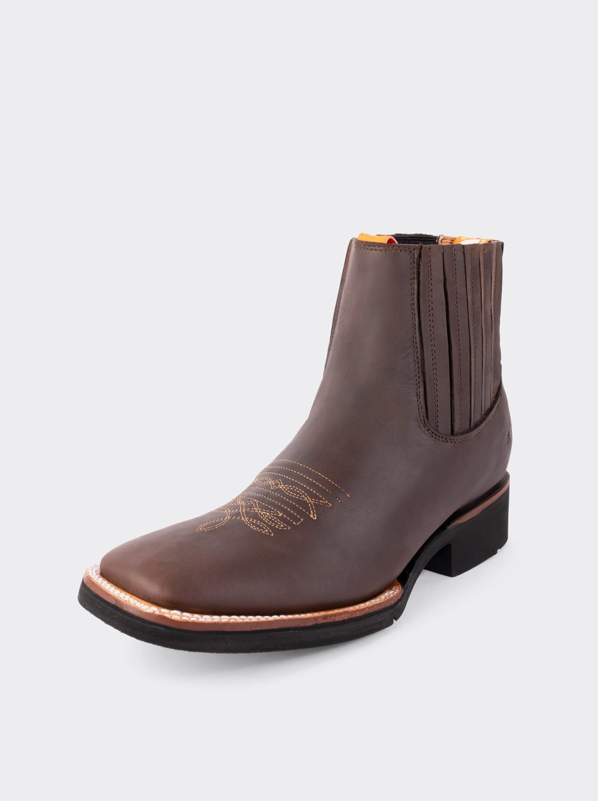 Botin Rodeo con Suela Ligera para Trabajo Crazy Café Estilo 3601