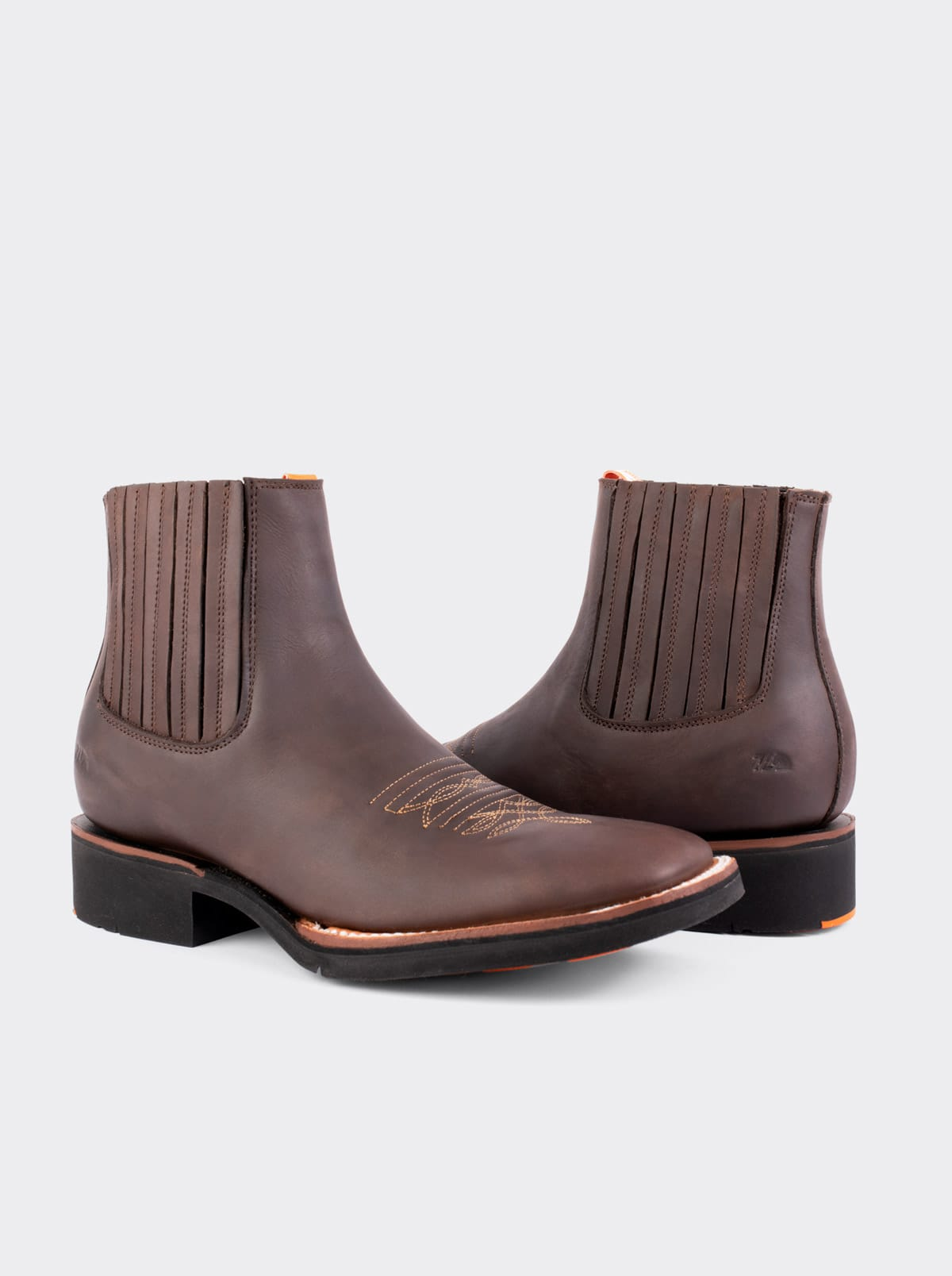 Botin Rodeo con Suela Ligera para Trabajo Crazy Café Estilo 3601