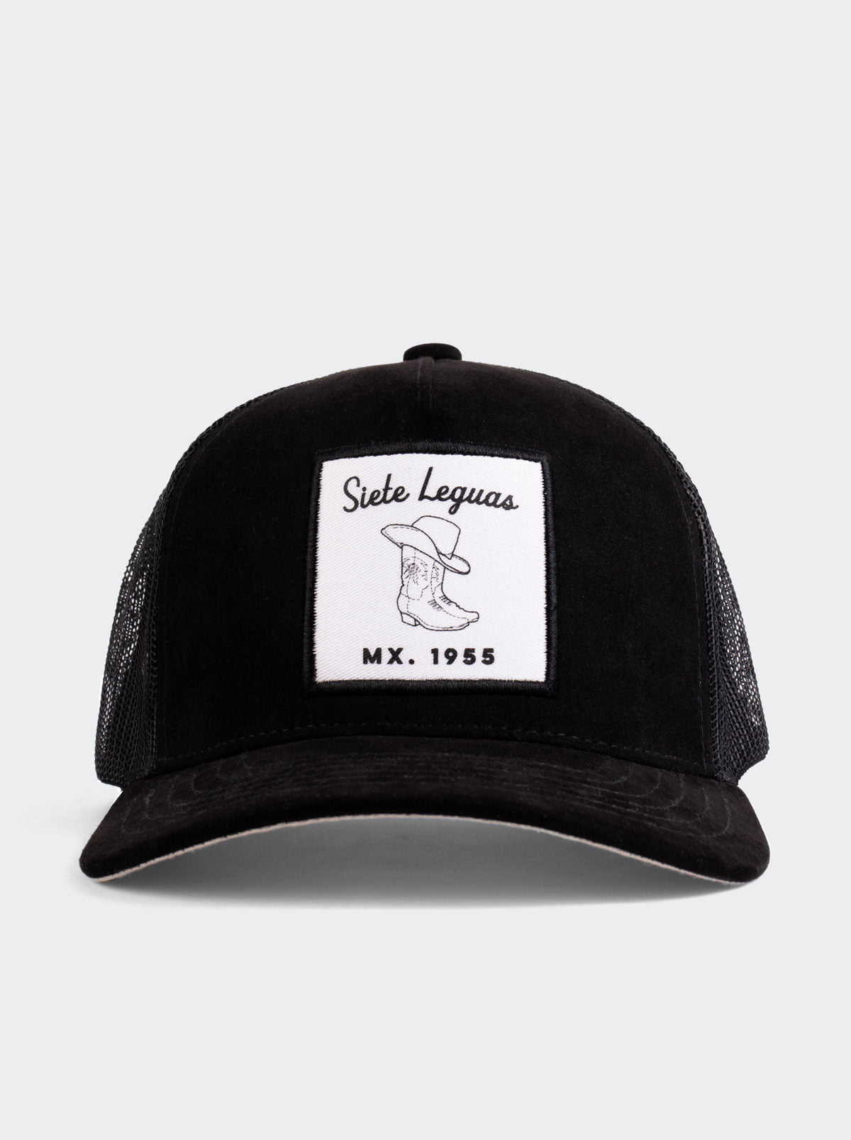Gorra Trucker Bota Vaquera Siete Leguas Negra