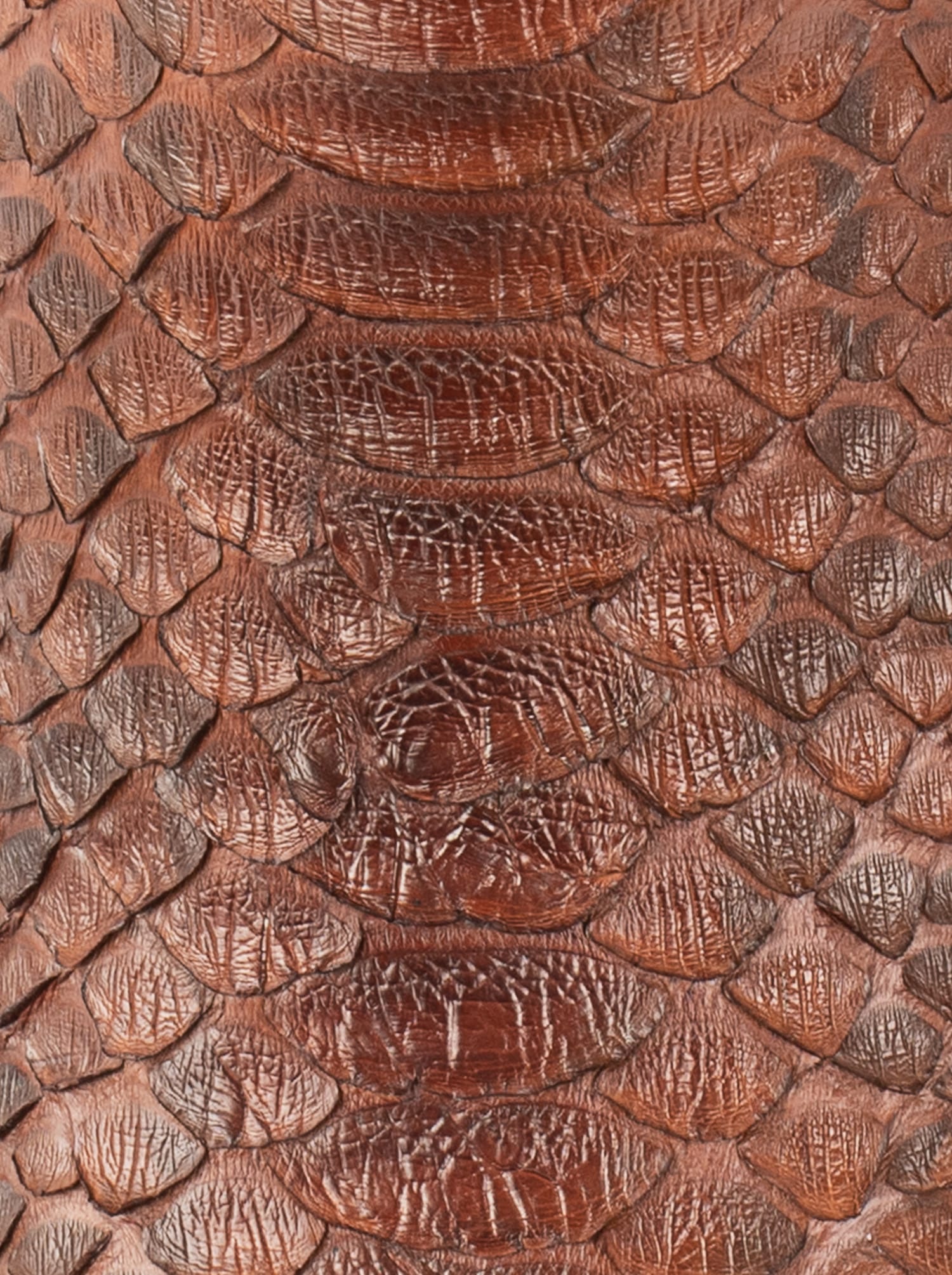 Cowboy Boot with Leather Sole in Genuine Caramel Python Leather, Style 1055
