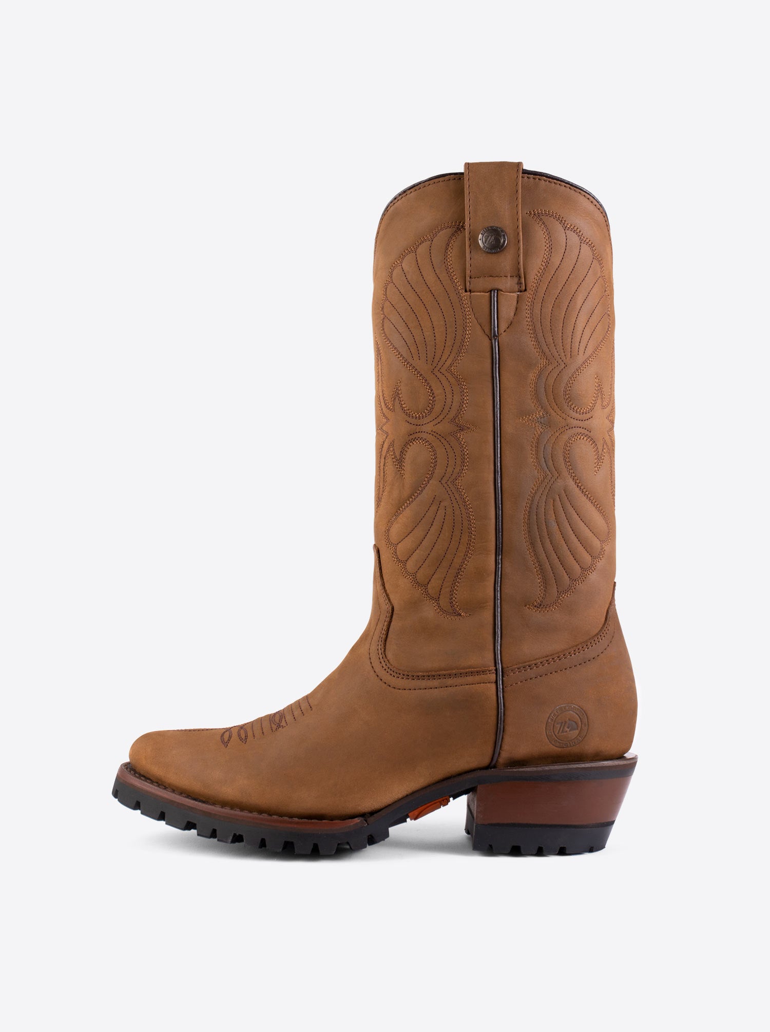 Bota Vaquera de Trabajo con Suela Track Crazy Papaya Estilo 1345