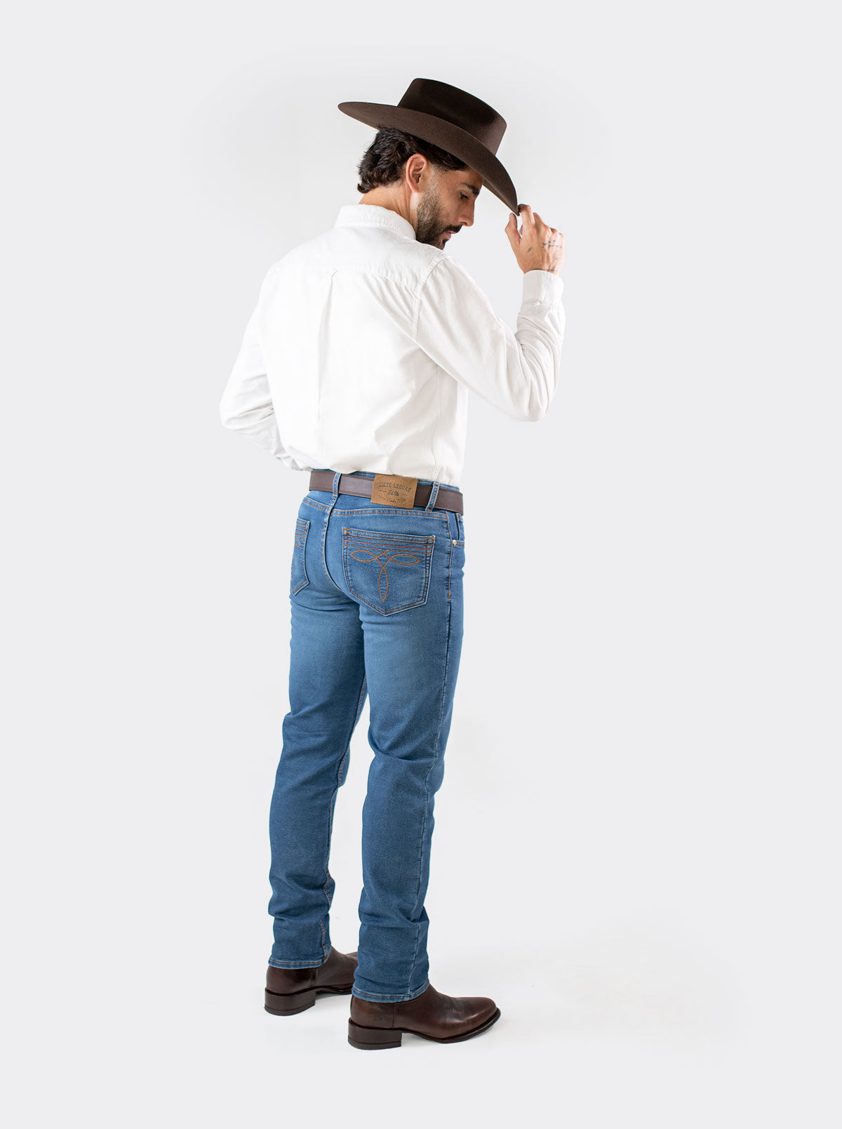 7L FLEX Regular Cut Denim Jeans Indigo Stone