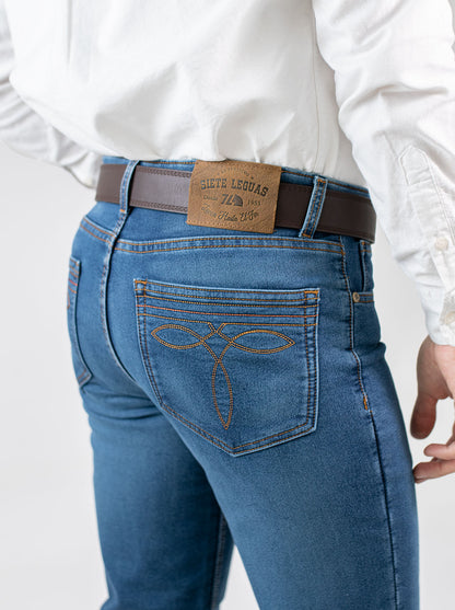 7L FLEX Regular Cut Denim Jeans Indigo Stone