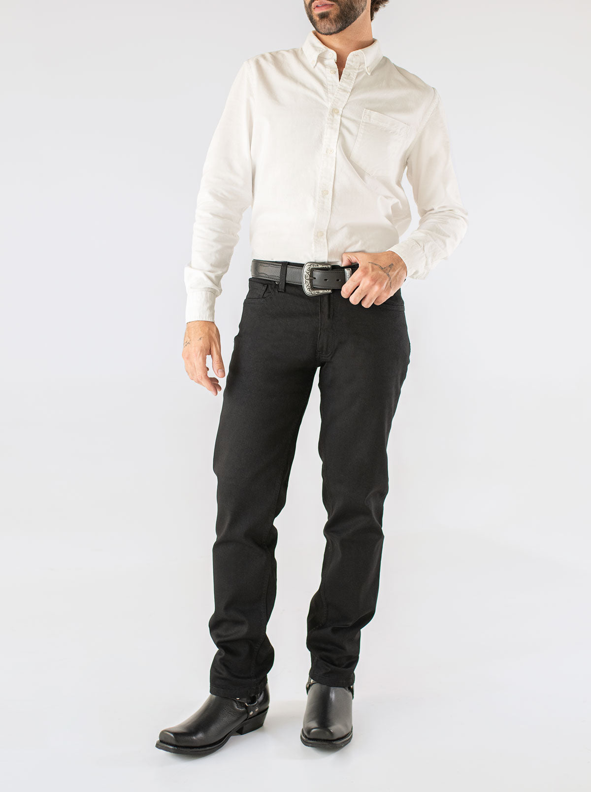 7L FLEX Regular Cut Denim Jeans Black