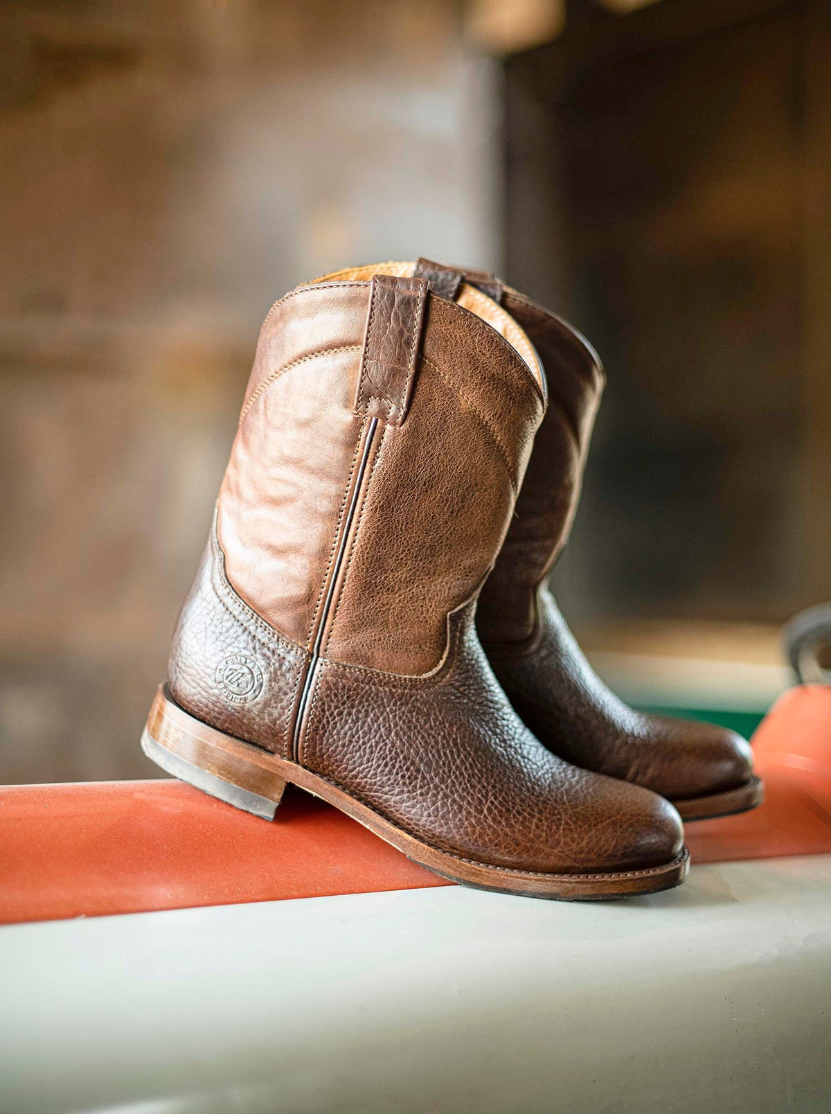 Bota Roper con Suela Doble Vida Antiderrapante Bisonte Americano Dark ...