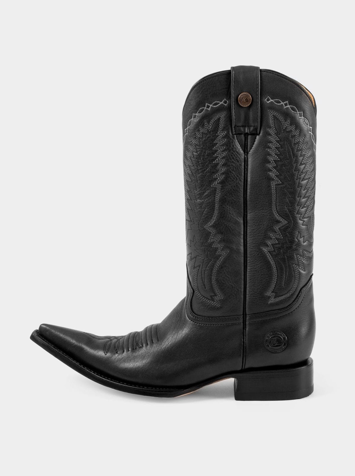 Bota Vaquera Siete Leguas Tacon Cubano Montana Negro Est